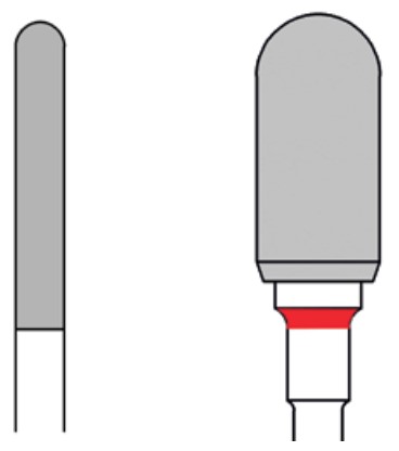 Busch Hartmetall-Fräser 426FX, feine X-Verzahnung, 1 Stück
