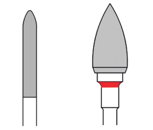 Busch Hartmetall-Fräser 428FX, feine X-Verzahnung, 1 Stück