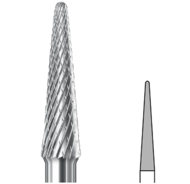 Busch Hartmetall-Fräser 432FX, 023, feine X-Verzahnung, 1 Stück