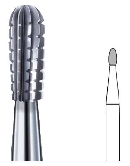 Busch SHORTY Hartmetall-Fräser S423MQS, 014, mittlere Verzahnung mit Querhieb, 2 Stück