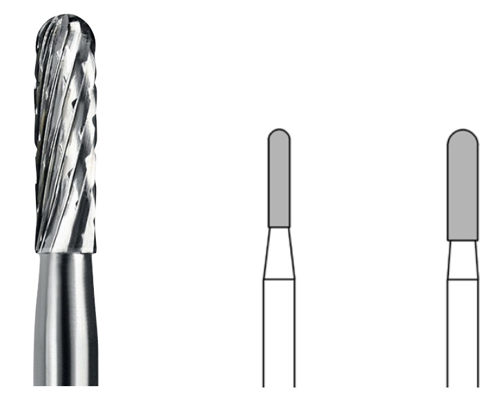 Busch MIDI Hartmetall-Fräser M426X, mittlere X-Verzahnung, 2 Stück