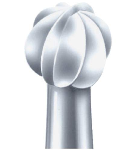 Busch Stahl-Fräser inox 1RS (Rosenbohrer), 2 Stück