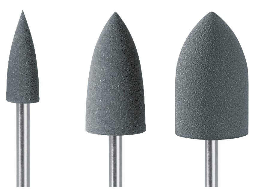 Busch Polierer 9626, SiC Silikon, Korngrösse mittel, anthrazit, 6 Stück
