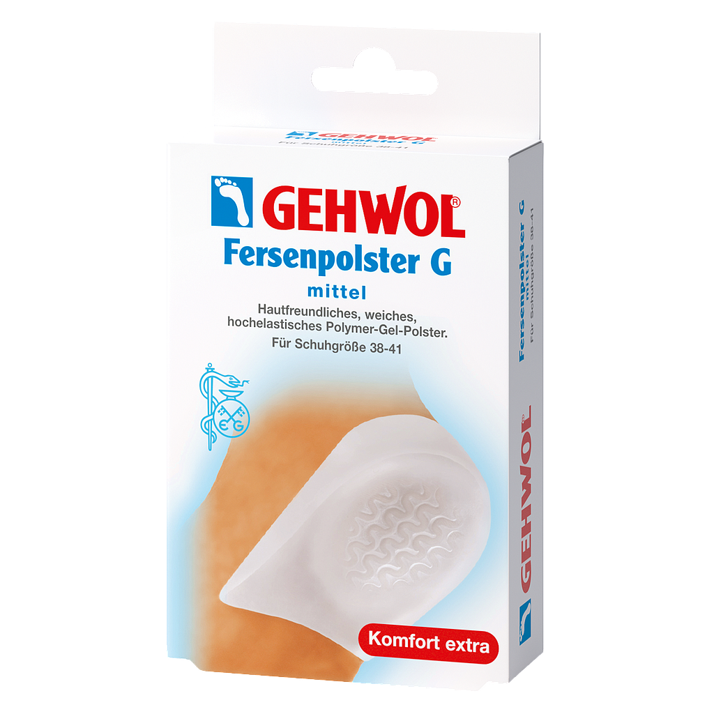 GEHWOL® Fersenpolster G mit Gelwellen hoher Rand, mittel (Schuhgrösse 38-41), 1 Paar