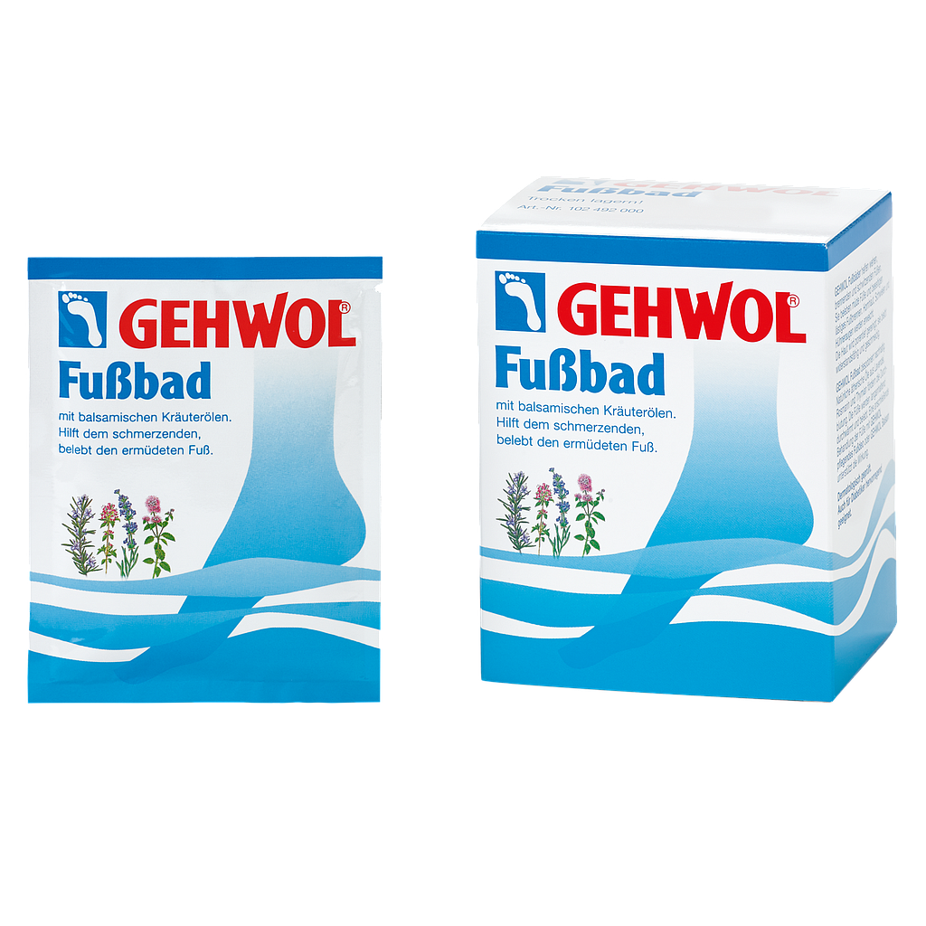GEHWOL® Fussbad (Farbe Blau), 10 Portionen-Beutel à 20 g