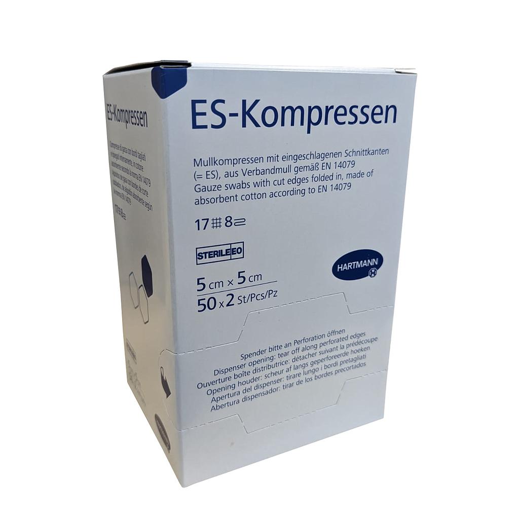 IVF Hartmann ES-Kompressen Typ 17-fädig, unteril, 12-fach, 5 x 5 cm, steril, 100 Stück