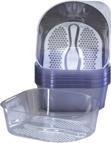 Einweg-Inlets zu Fussbadewanne aus Kunststoff, 80 Stück 