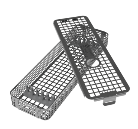 Ustomed® Washtray schmal für Sterilcontainer inkl. 2 Stegen, 27 x 8.8 x 3.3 cm