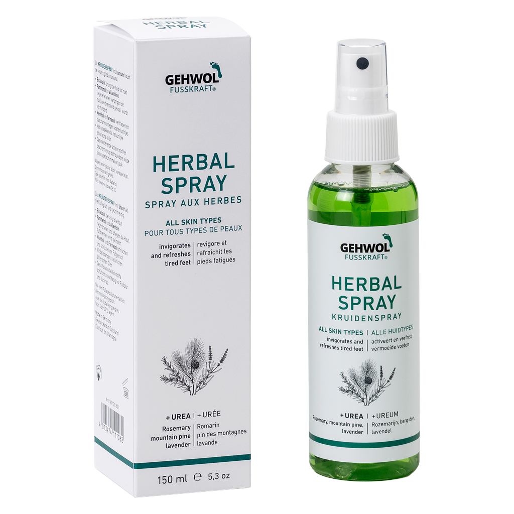 GEHWOL FUSSKRAFT® Spray aux herbes, GW FK Kräuter Spray (Kräuterlotion), 150 ml GB/F/NL/D