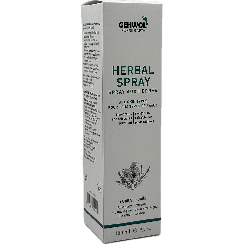 GEHWOL FUSSKRAFT® Spray aux herbes, GW FK Kräuter Spray (Kräuterlotion), 150 ml GB/F/NL/D