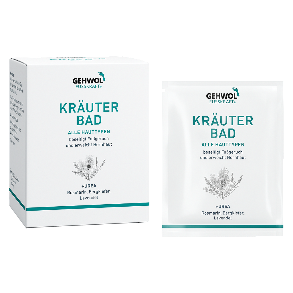 GEHWOL FUSSKRAFT® Kräuter Bad (Farbe Grün) 200 g, 10 Portionen-Beutel à 20 g