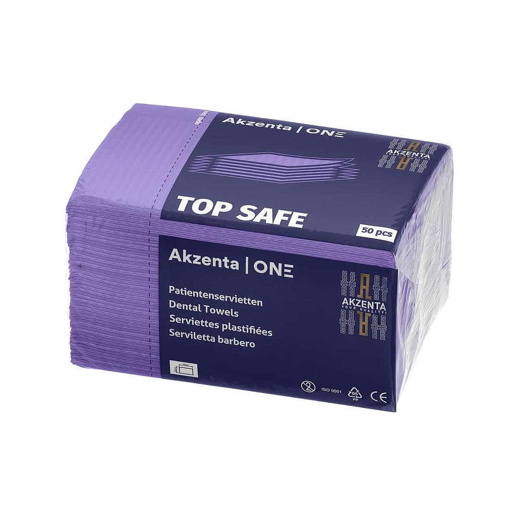 Akzenta® Top Safe Patientenservietten 33 x 45 cm, lilac afterglow, 3-lagig, Pack à 50 Stück