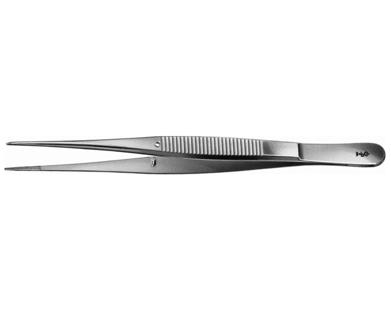 Aesculap® BD 215 R SEMKEN Anatomische Pinzette, gerade, feingliedrig, gerieft, 12.5 cm