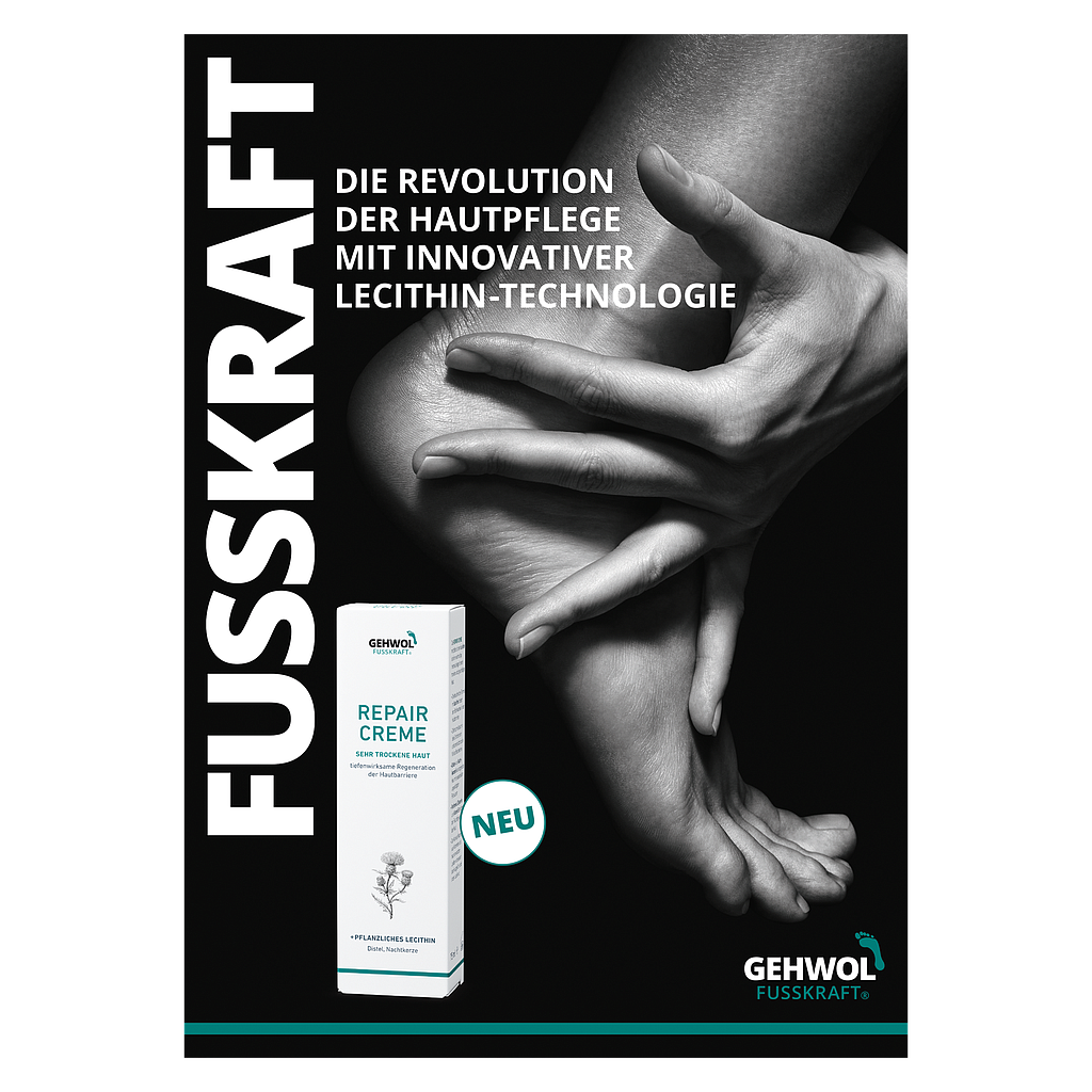 Plakat GEHWOL FUSSKRAFT® Repair Creme