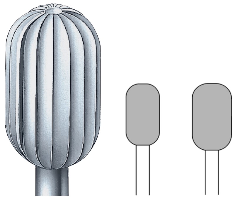 Busch Stahl-Fräser inox 72RS, 2 Stück