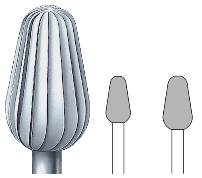 Busch Stahl-Fräser inox 75RS, 2 Stück