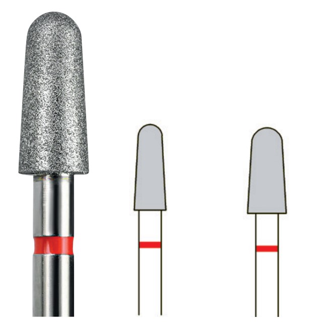 Busch Diamantschleifer 8854R, feine Körnung, 1 Stück