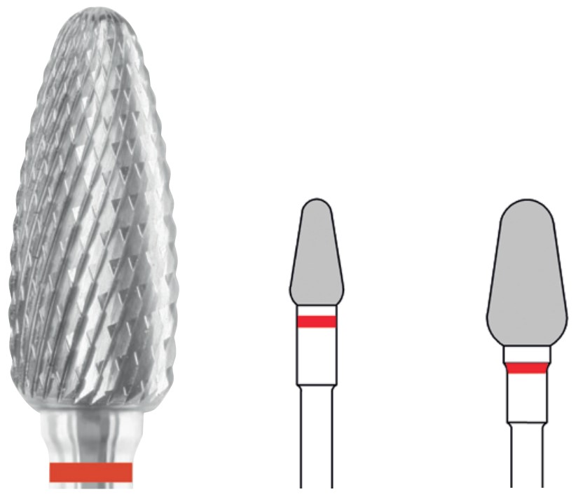 Busch Hartmetall-Fräser 424FX, feine X-Verzahnung, 1 Stück