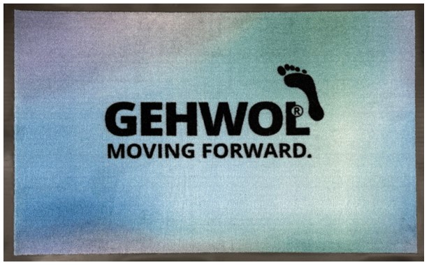 GEHWOL® doormat 'GEHWOL MOVING FORWARD.', 58 x 90 cm