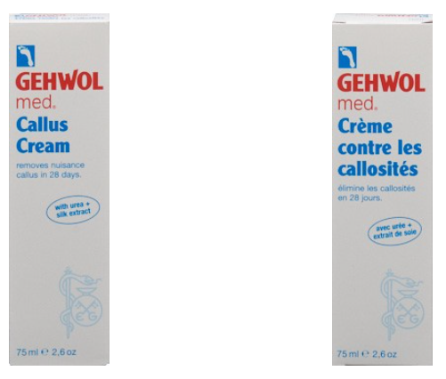 GEHWOL med® Crème contre les callosités, GW med® Hornhaut-Creme, 75 ml GB/F