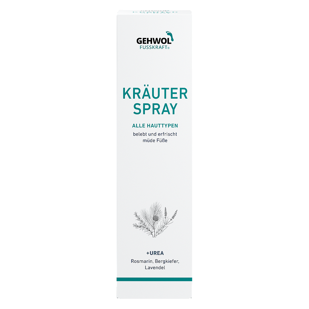 Deko Faltschachtel GEHWOL FUSSKRAFT® Kräuter Spray