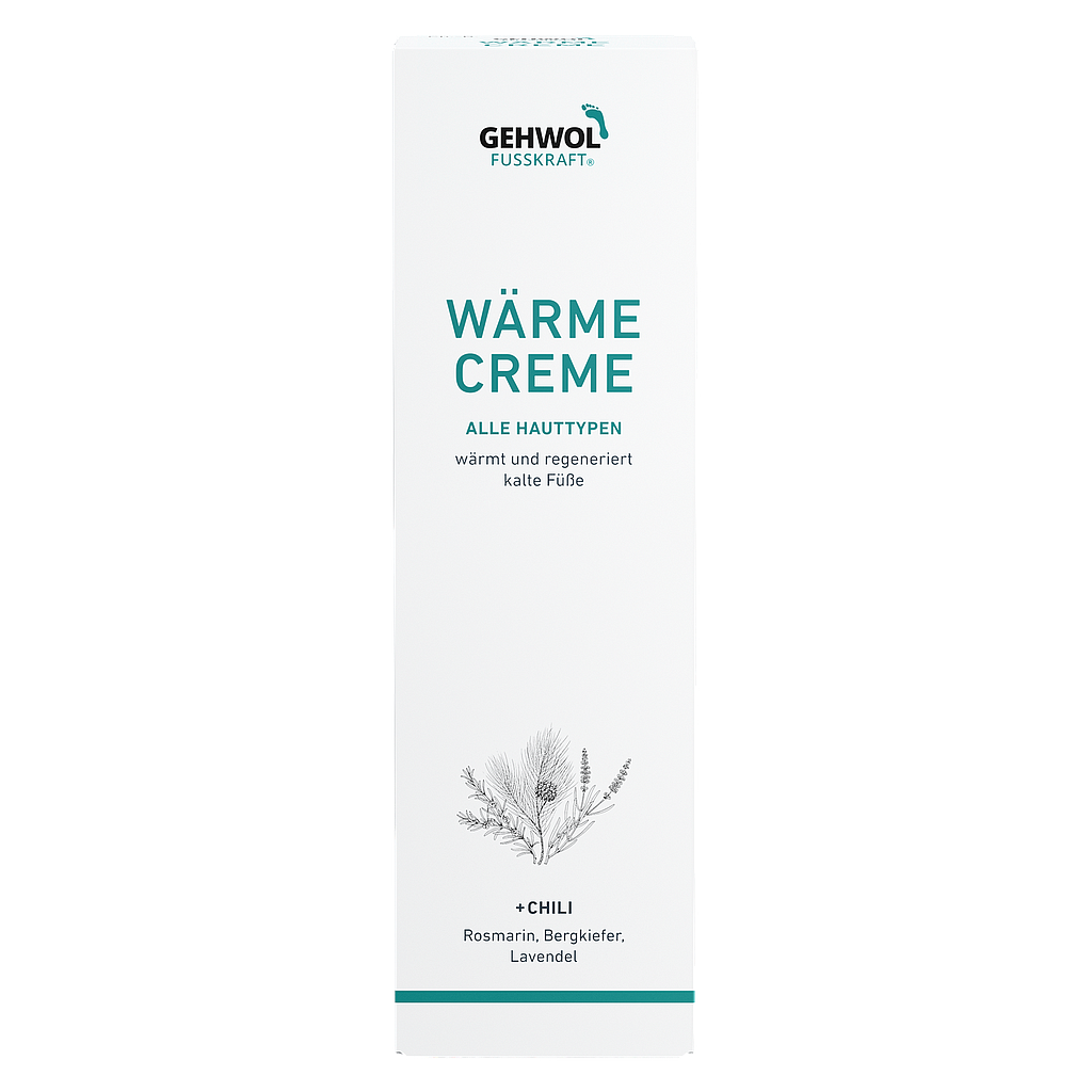 Deko Faltschachtel GEHWOL FUSSKRAFT® Wärme Creme