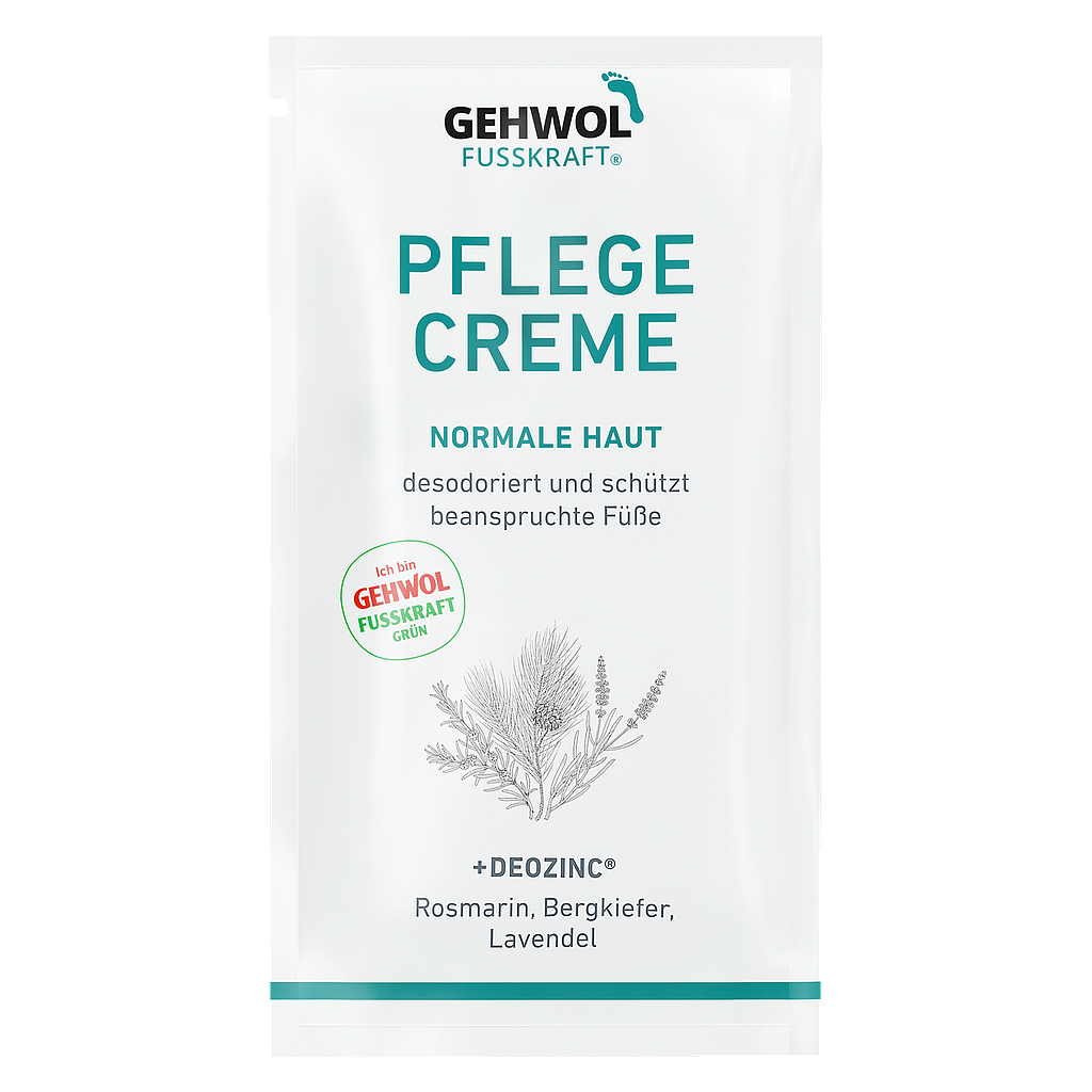Probe GEHWOL FUSSKRAFT® Pflege Creme (Grün), 5 ml