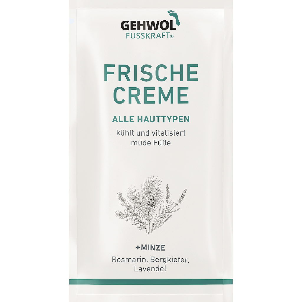 Probe GEHWOL FUSSKRAFT® Frische Creme (Mint), 5 ml