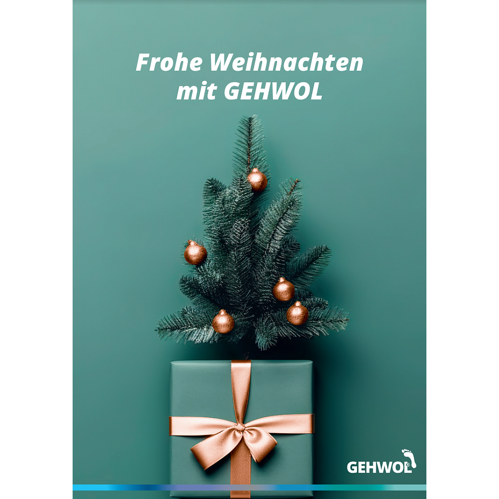 GEHWOL® Plakat Weihnachten 'Sanddorn', Format DIN A2 - 42 x 60 cm