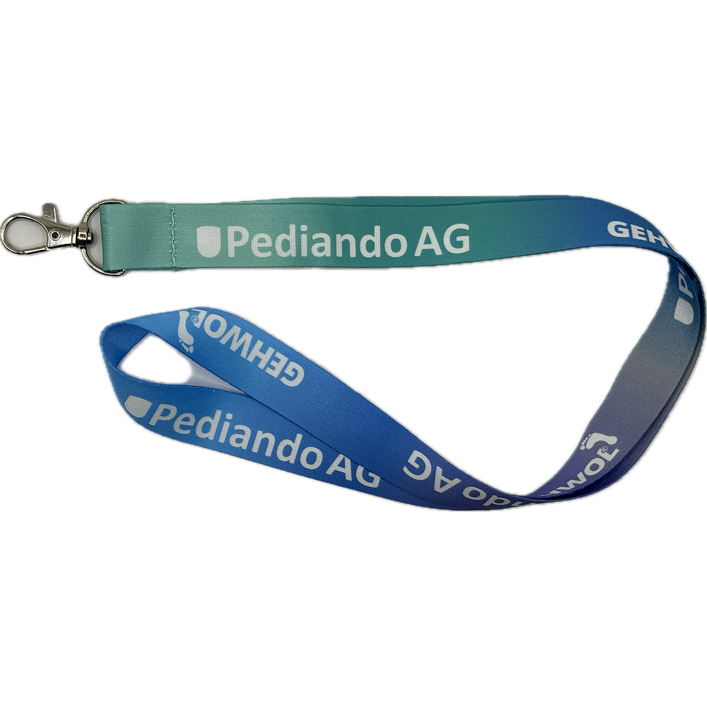 Lanyard mit Farbverlauf 'Pediando AG / GEHWOL'