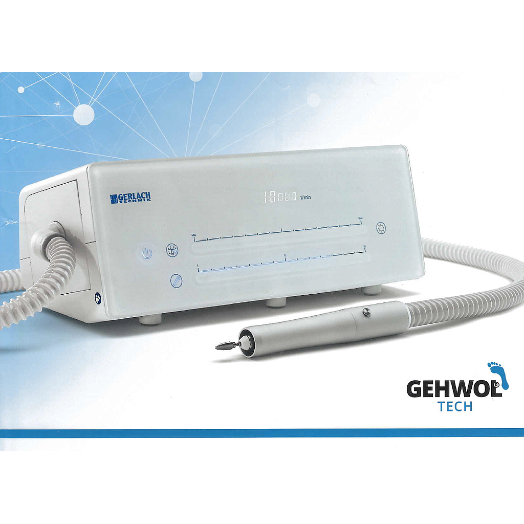 GERLACH TECHNIK Fusspflege-Absauggerät POLARIS V-TECH inkl. Handstück in Aluminium, Medizinprodukt der Klasse IIa, lichtgrau, in der Schweiz lieferbar ab Q3 / 2026