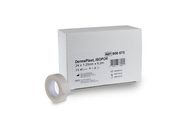 IVF Hartmann DermaPlast® Isopor Vlies 9.2 m x 1.25 cm, weiss, 24 x Ersatz-Rolle