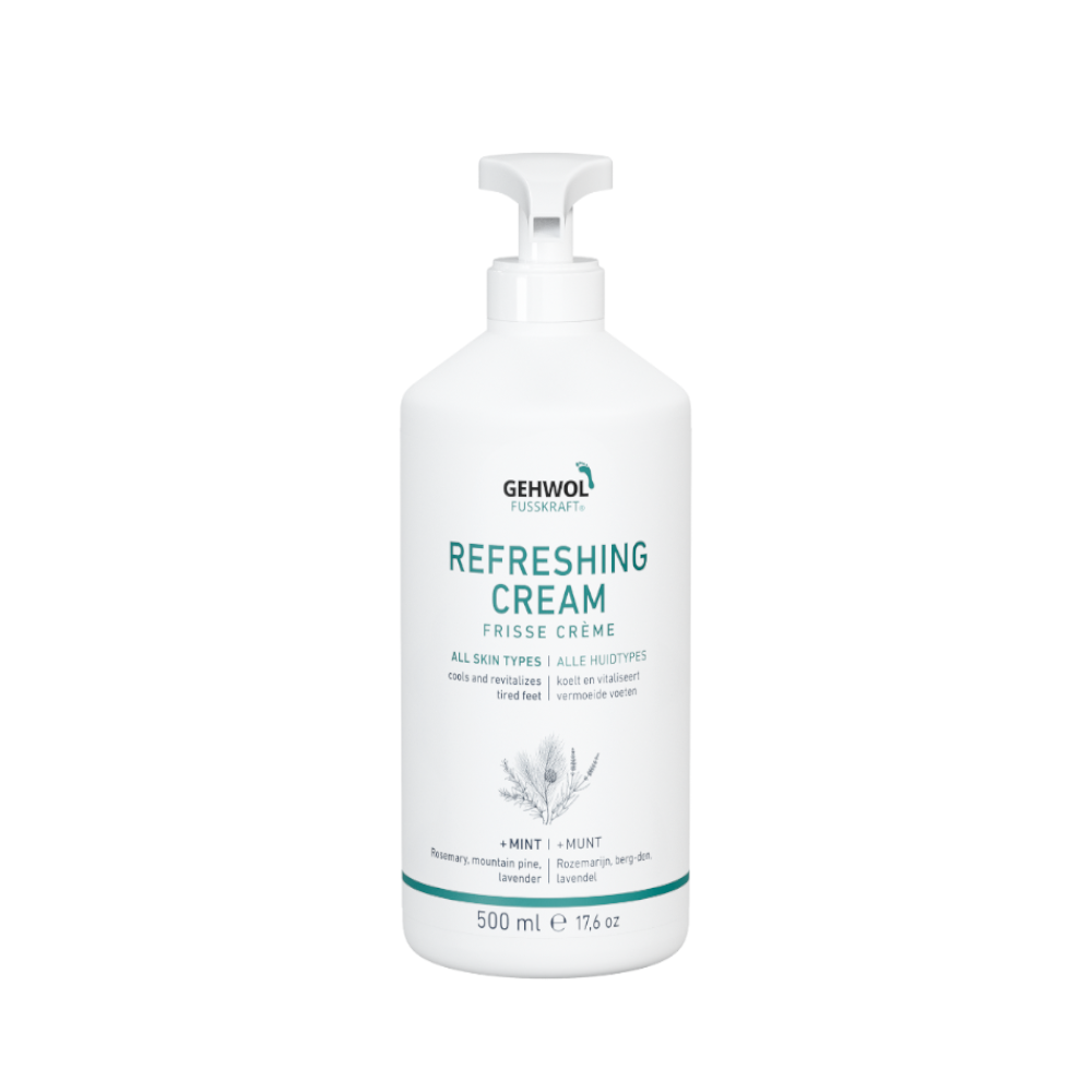 GEHWOL FUSSKRAFT® Crème Rafraîchissante (menthe/mint), GW FK Frische Creme, 500ml, GB/F/NL/D