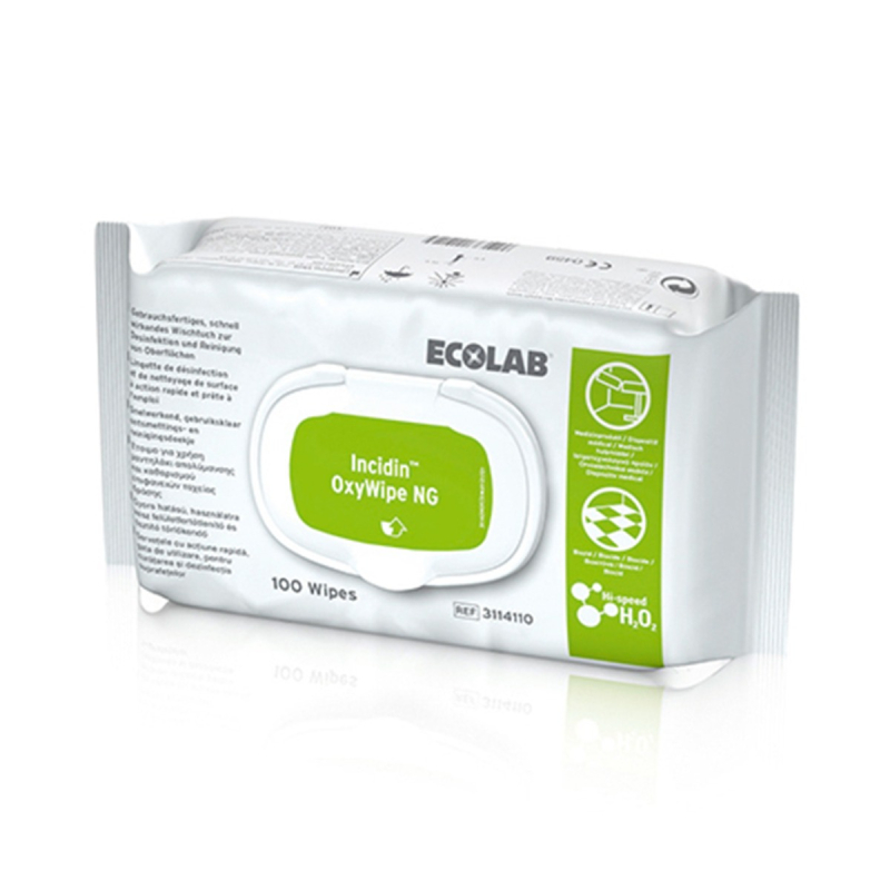 ECOLAB Incidin™ Oxywipes NG (New Generation) Tücher, 100 Stück