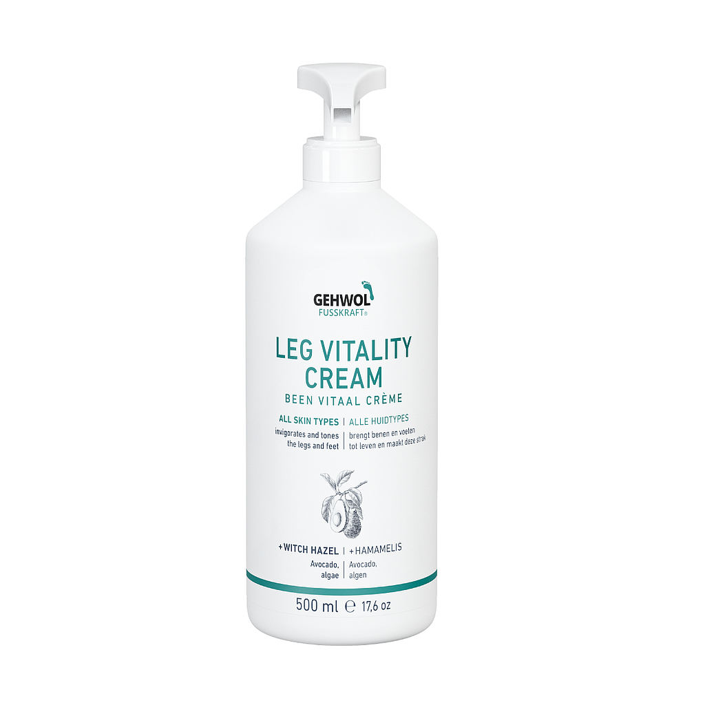 GEHWOL FUSSKRAFT® Crème Vitalité des jambes, GW FK Bein Vital Creme, 500ml GB/F/NL/D