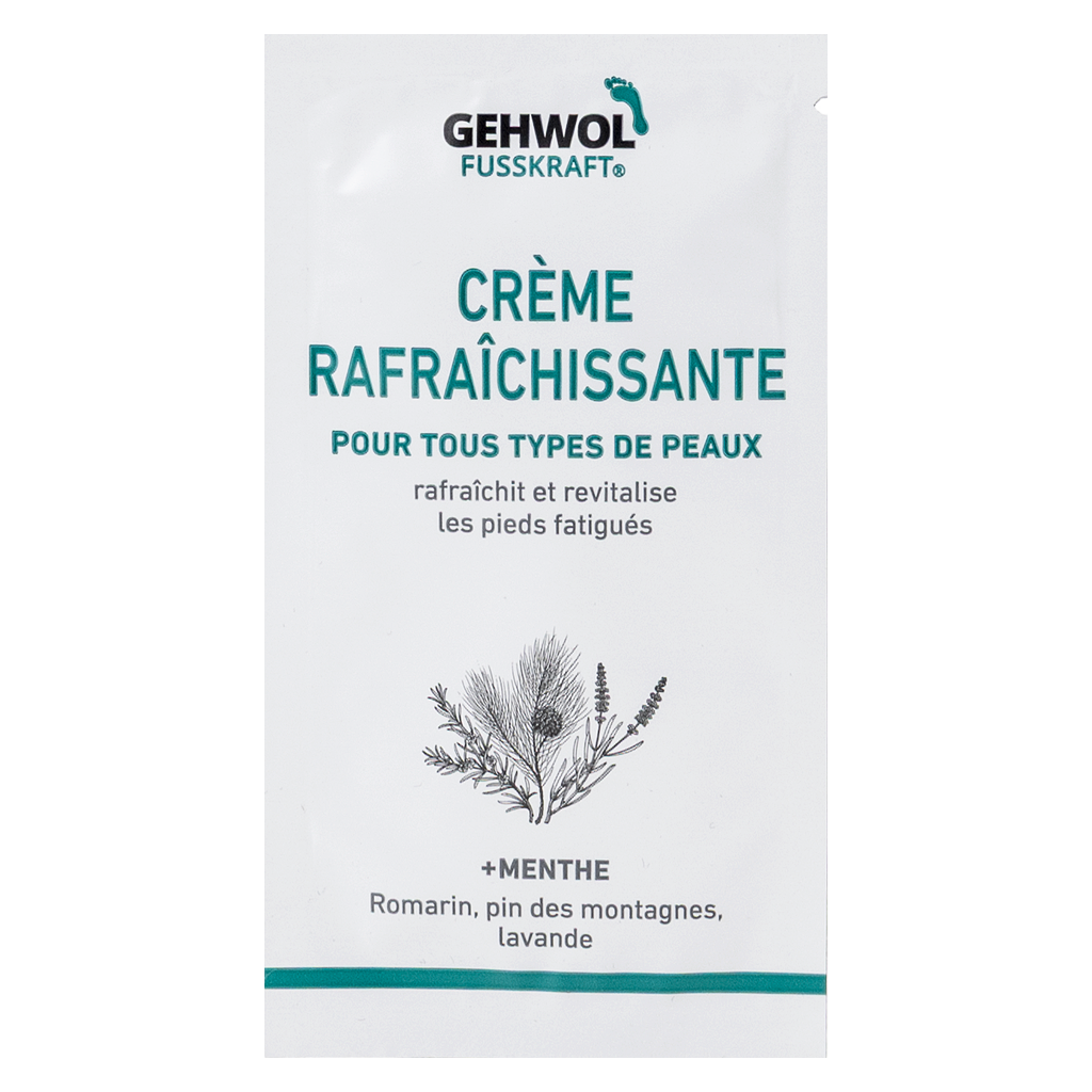 Echantillon GEHWOL FUSSKRAFT®  Crème Rafraîchissante / Frische Creme (mint), 5 ml
