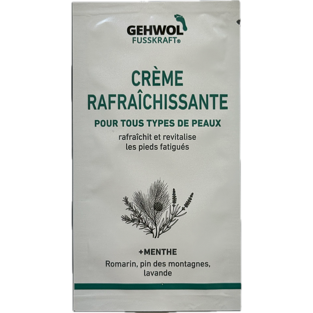 Echantillon GEHWOL FUSSKRAFT®  Crème Rafraîchissante / Frische Creme (mint), 5 ml