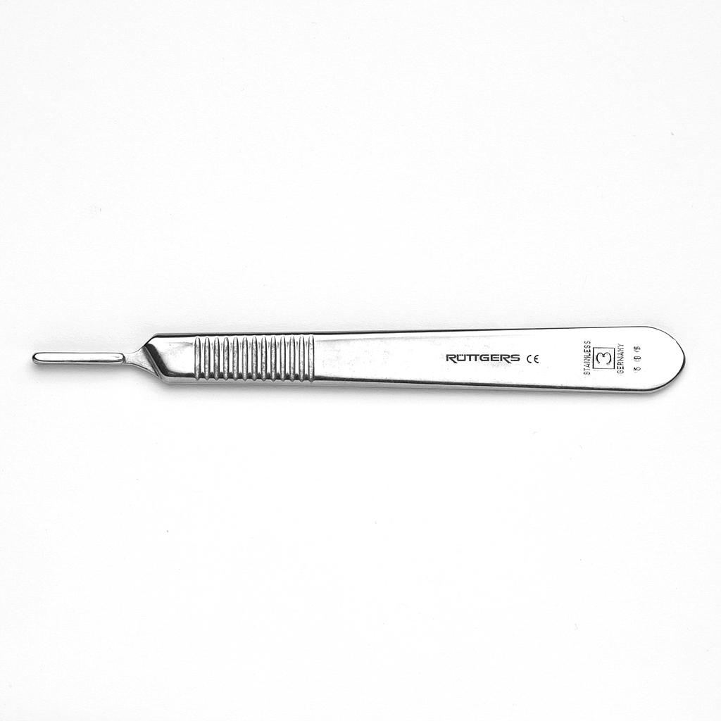 Rüttgers Skalpell-Griff Nr. 3 für Klingen Fig. 6-16 u. 40, (ex. Pediando), Medizinprodukt