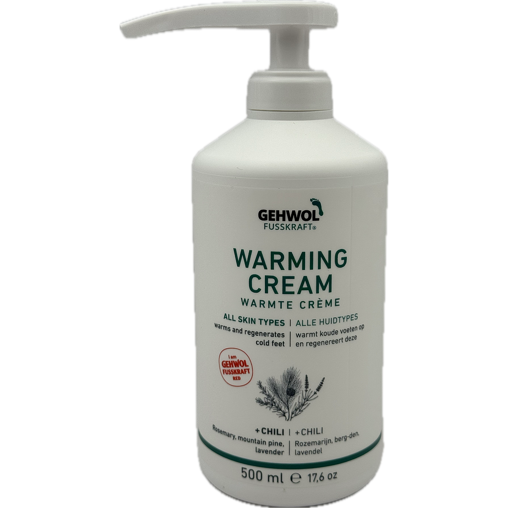 GEHWOL FUSSKRAFT® Crème Réchauffante/Warming Cream (rouge/red), GW FK Wärme Creme (rot), GB/F/NL/D, 500 ml