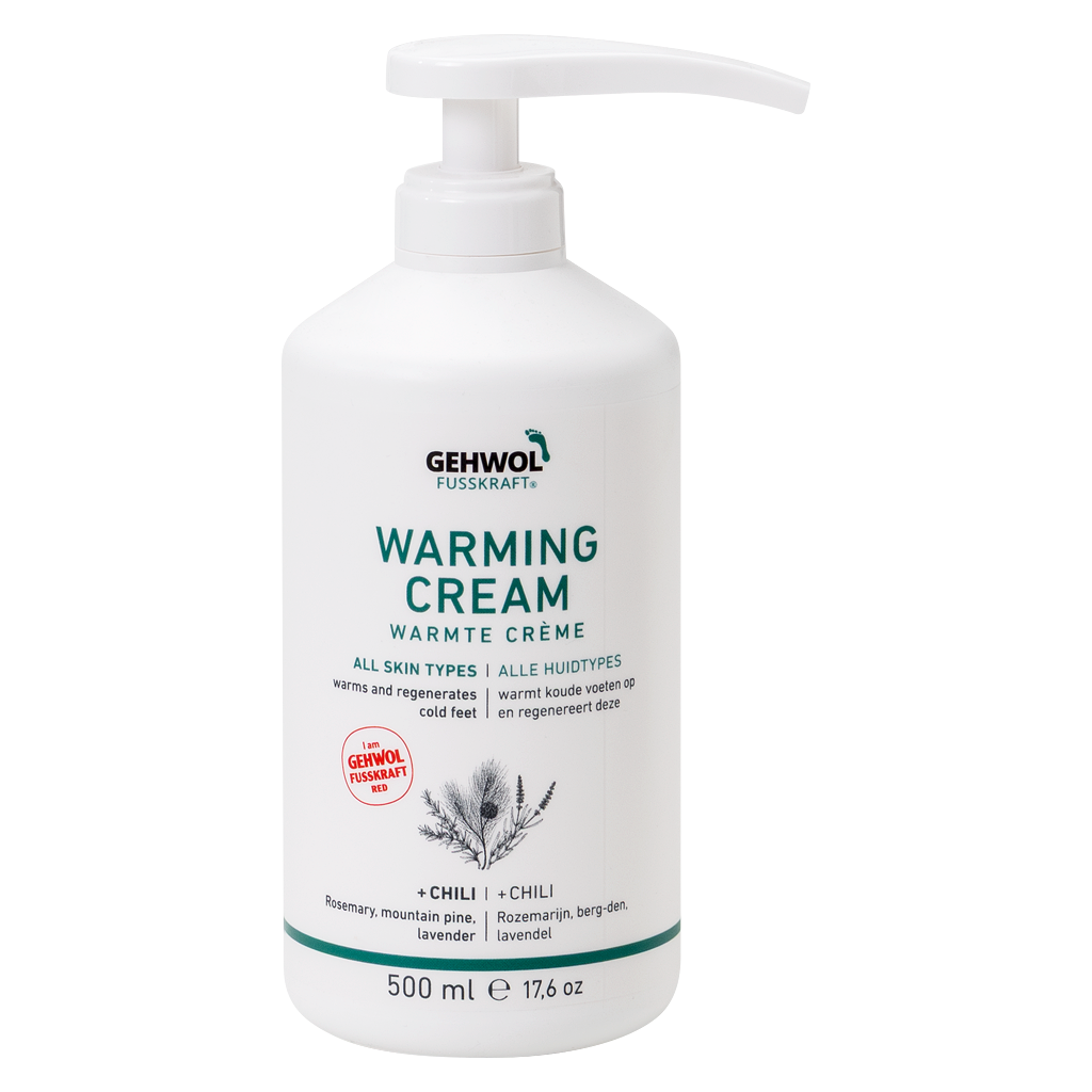 GEHWOL FUSSKRAFT® Crème Réchauffante/Warming Cream (rouge/red), GW FK Wärme Creme (rot), GB/F/NL/D, 500 ml