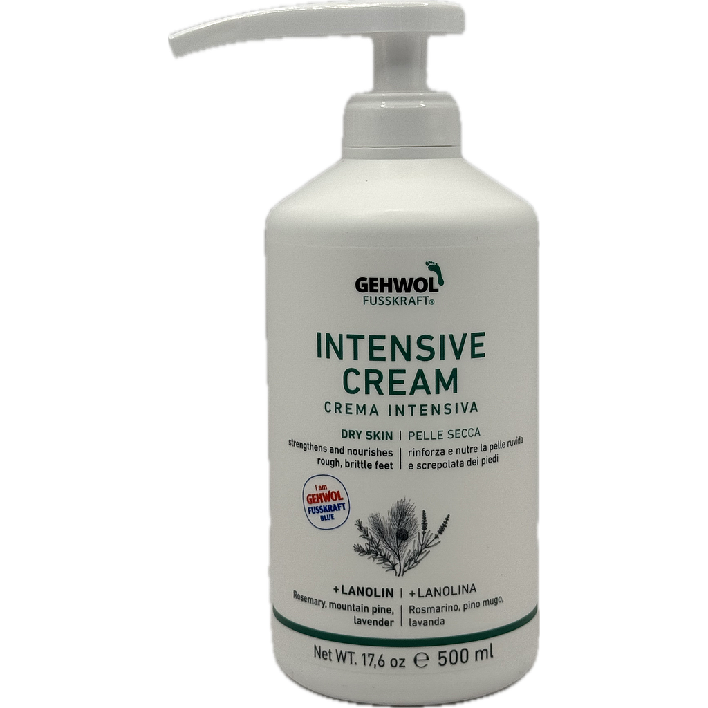 GEHWOL FUSSKRAFT® Crema Intensiva (blu/blau), GW FK Intensiv Creme, 500ml US/ES/I/GR