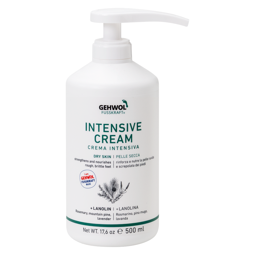 GEHWOL FUSSKRAFT® Crema Intensiva (blu/blau), GW FK Intensiv Creme, 500ml US/ES/I/GR