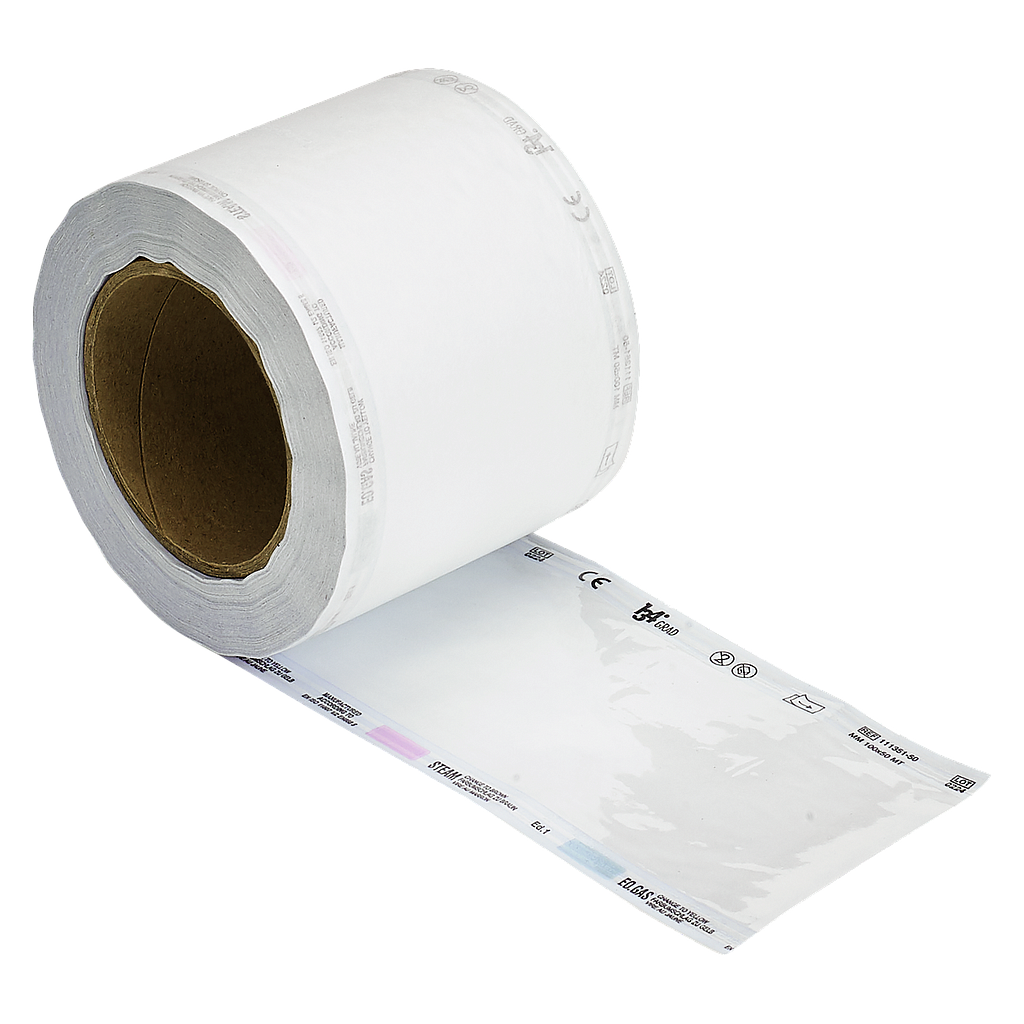 Faro Sterilverpackung 134°Grad / Sterilfolie, Rolle mit Papierseite aussen 100 mm x 50 m