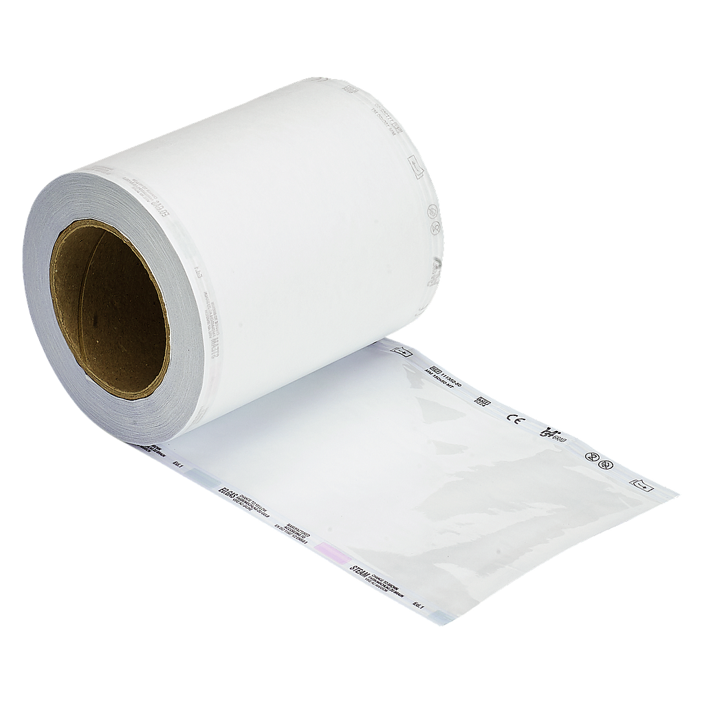 Faro Sterilverpackung 134°Grad / Sterilfolie, Rolle mit Papierseite aussen 150 mm x 50 m
