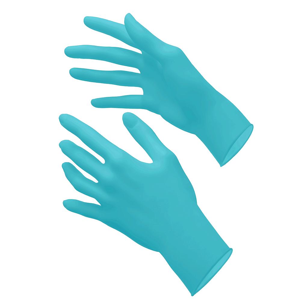 Akzenta ONE® Supreme Style Handschuhe OAT COATED, nitrile, in Laguna Deep Blue, biologisch abbaubar, 100 Stück