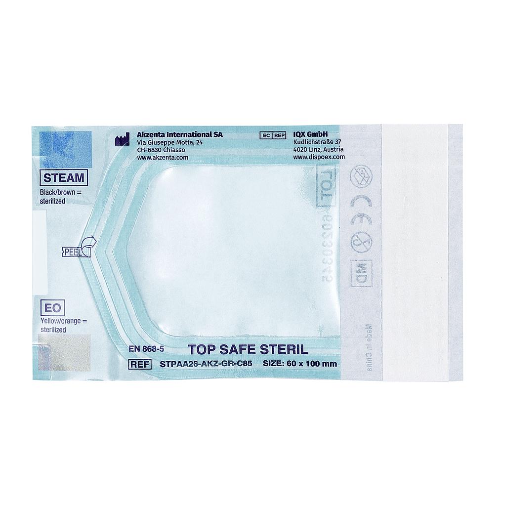 Akzenta PRIME ONE® Top Safe Steribeutel selbstklebend, 6 x 10 cm, 100 Stück