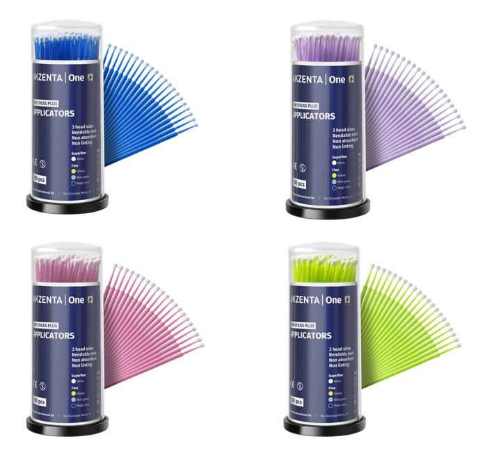 Akzenta® Top Sticks Plus Mikro-Applikatoren 'Regular' (wie Microbrush), 100 Stück