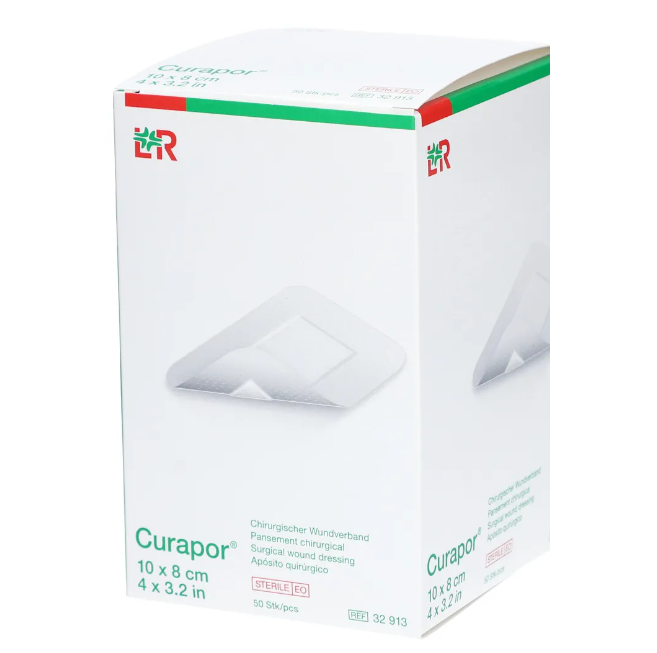 L&amp;R Curapor® Wundverband steril, 8 cm x 10 cm, 50 Stück