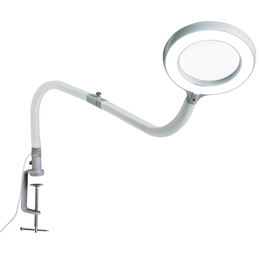 Daylight Omega 3.5, Mobile Ringlupenleuchte mit LED und Acrylglas-Lupe, inkl. Tasche