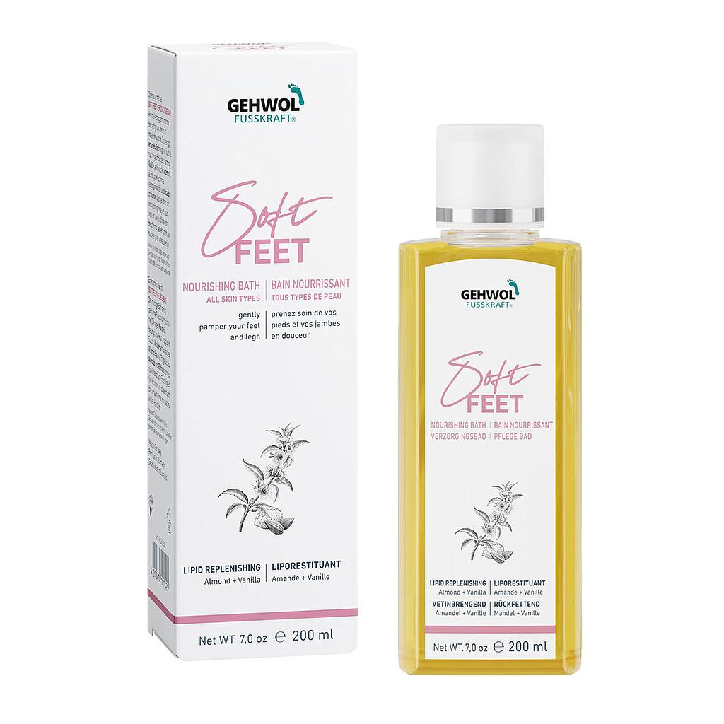 GEHWOL FUSSKRAFT® SOFT FEET Bain nourrissant, GW FK Soft Feet Pflege Bad, 200 ml, F/GB/NL/D